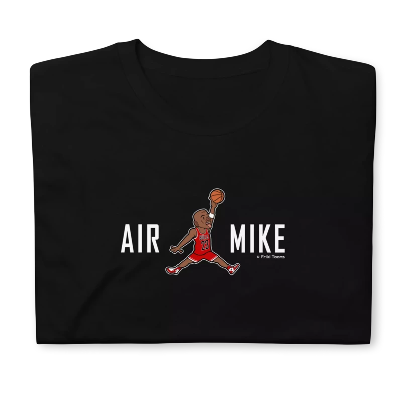 Michael Jordan NBA Basketball cartoon caricature Tshirt White - Friki Toons